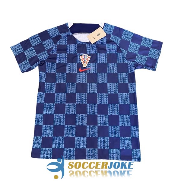 shirt croatia blue training 2022-2023