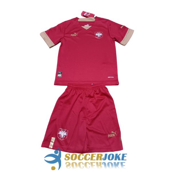 shirt home serbia kid 2022-2023