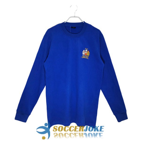 shirt blue manchester united special edition retro long sleeve 1968 [EX22-4-28-131]
