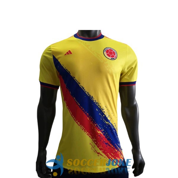 shirt colombia yellow blue red special edition player version 2022-2023