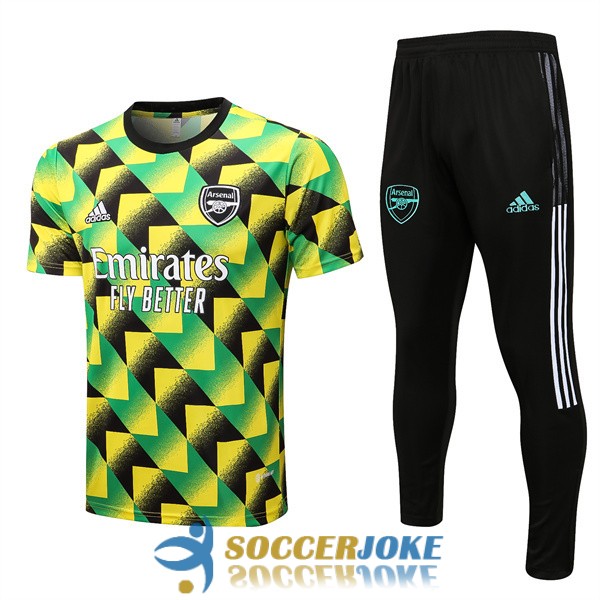 shirt arsenal green black yellow training kit 2022-2023 [EX22-5-26-112]
