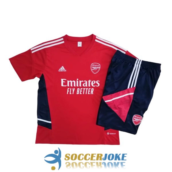 shirt arsenal red dark blue training kit 2022-2023