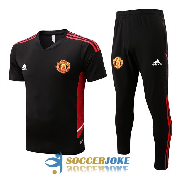 shirt manchester united black red (1) training kit 2022-2023 [EX22-5-26-140]