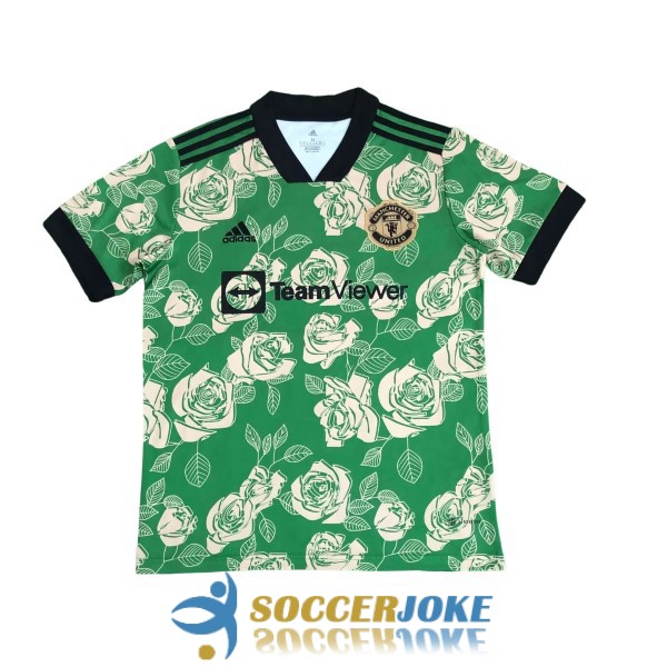 shirt manchester united green rose special edition 2022-2023 [EX22-5-26-368]