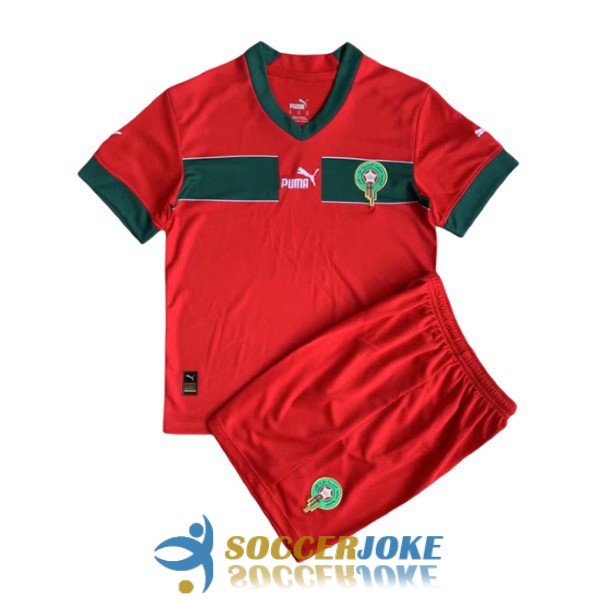 shirt home morocco kid 2022-2023