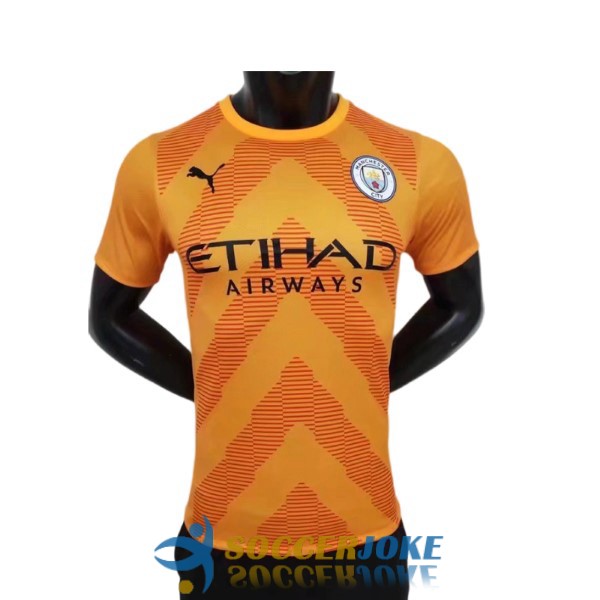 shirt manchester city orange goalkeeper player version 2022-2023 [EX22-6-20-227]