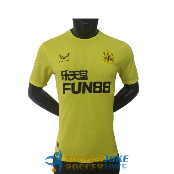 shirt newcastle united yellow goalkeeper player version 2022-2023