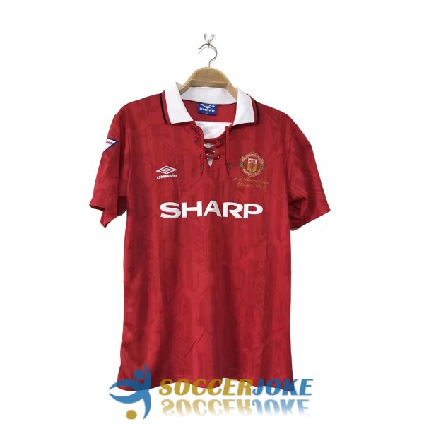shirt home Manchester united retro sharp 1992-1994