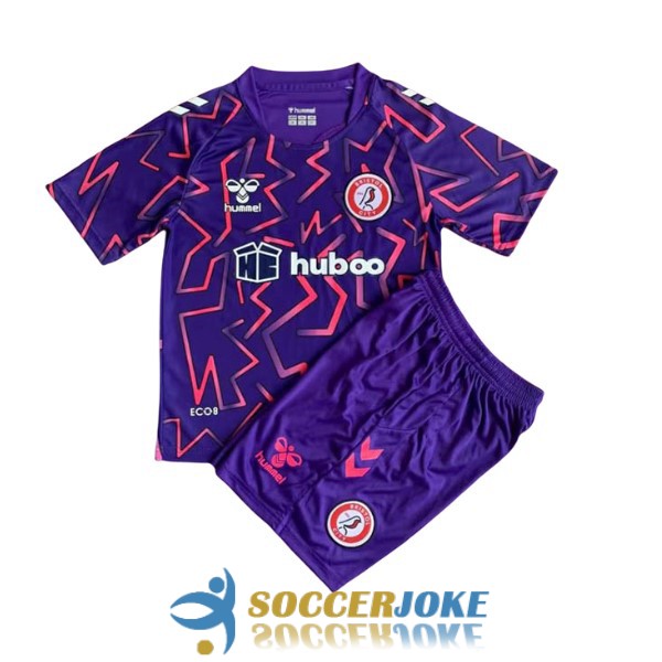 shirt purple bristol city kid goalkeeper 2022-2023