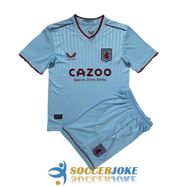shirt away aston villa kid 2022-2023