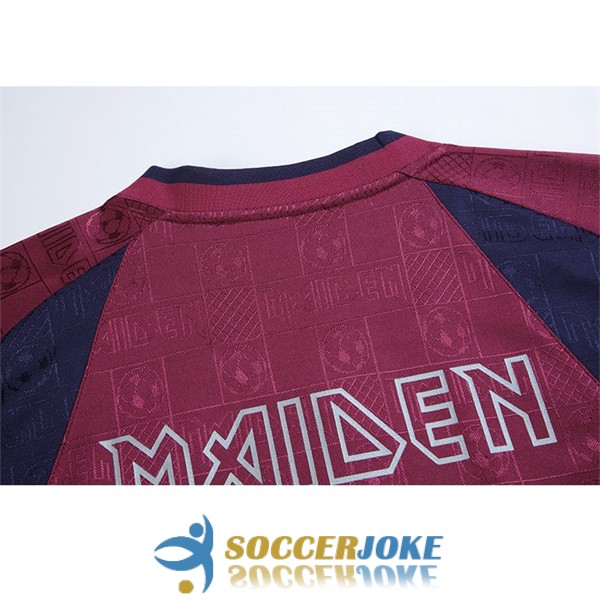 shirt red blue west ham united retro Iron Maiden special edition 2010<br /><span class=