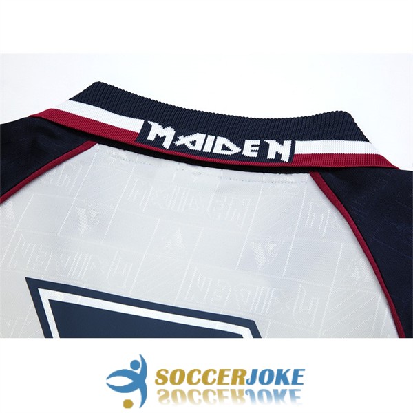 shirt white blue red west ham united retro Iron Maiden special edition 1999-2001<br /><span class=