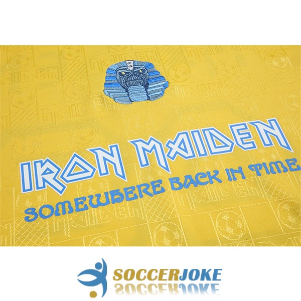 shirt yellow west ham united retro Iron Maiden special edition 2008<br /><span class=