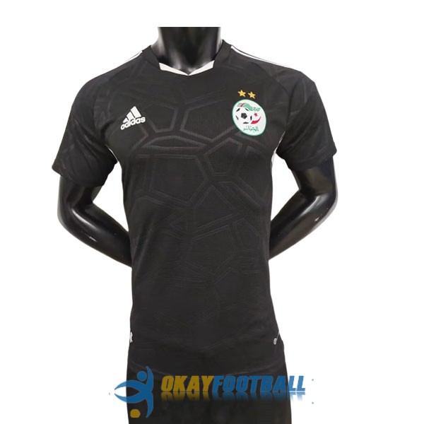 shirt algeria black white special edition player version 2023-2024