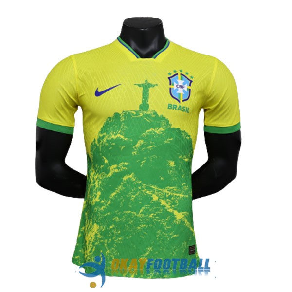 shirt brazil yellow green special edition player version 2023-2024