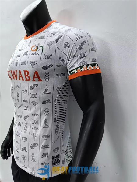 shirt cote de ivoire white special editionAKWABA player version 2023-2024