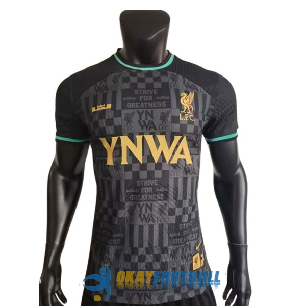 shirt liverpool black golden green special edition Nike x LeBron James player version 2024-2025
