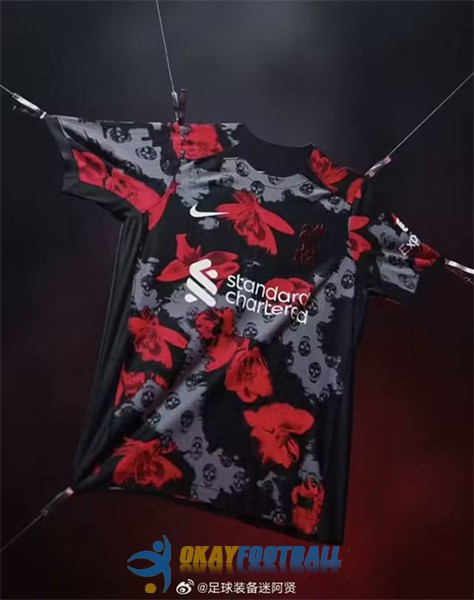 shirt liverpool red black gray special edition halloween player version 2023-2024