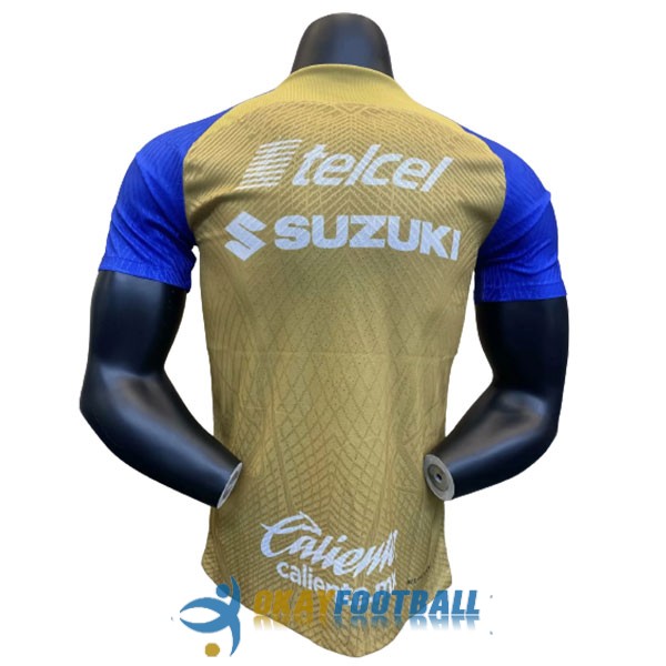 shirt pumas unam golden blue training player version 2023-2024