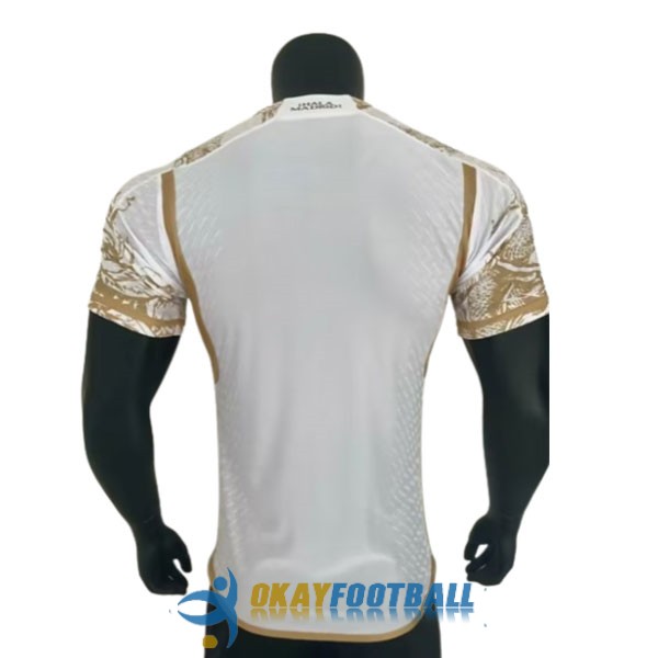shirt real madrid white golden gray special edition dragon player version 2023-2024