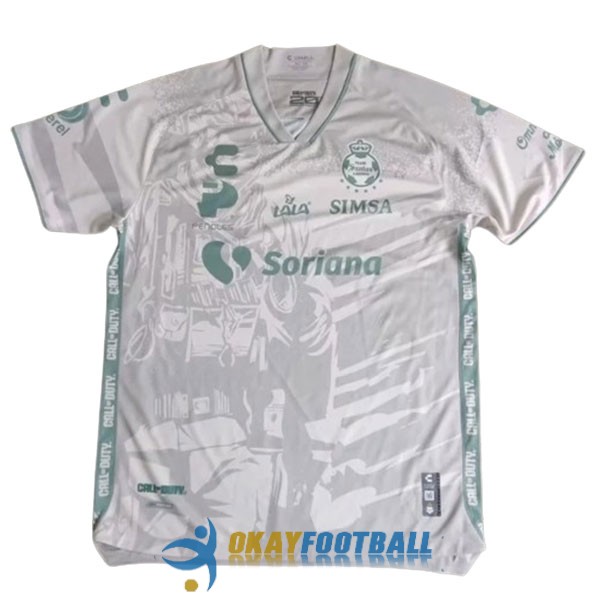 shirt santos laguna white gray special edition 2023-2024