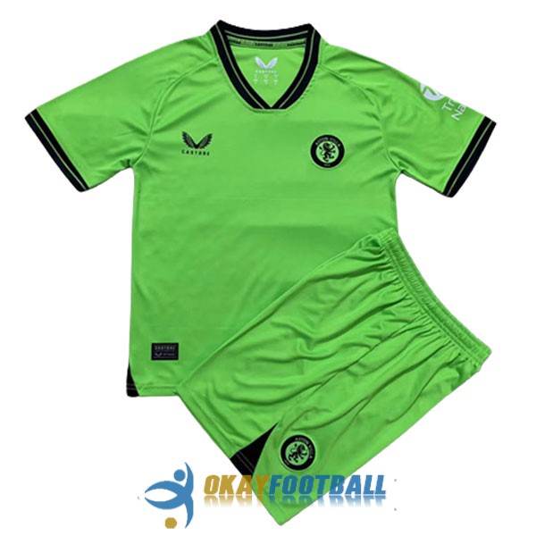 shirt green aston villa kid goalkeeper 2023-2024