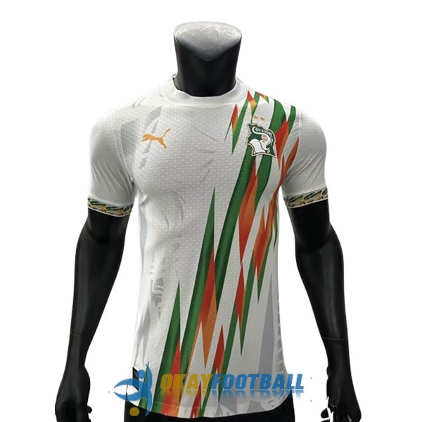 shirt cote de ivoire white green orange special edition player version 2023-2024