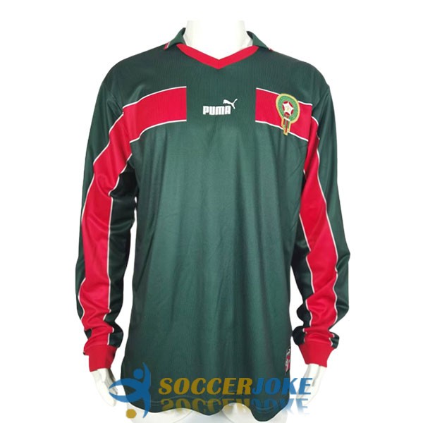 shirt home morocco retro long sleeve 1998-2000