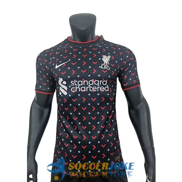 shirt liverpool black white red special edition player version 2023-2024