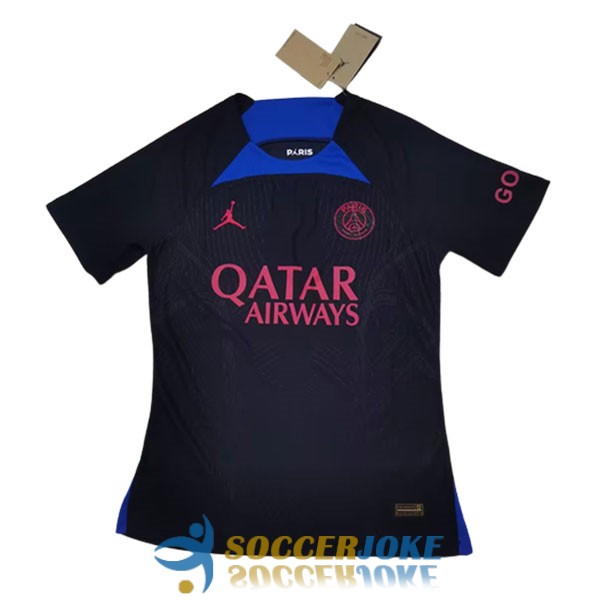 shirt psg black blue training player version 2023-2024