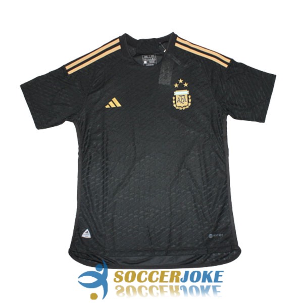shirt argentina black golden special edition player version 2023-2024