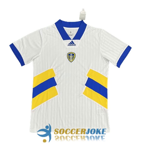 shirt leeds united white blue yellow special edition icon 2022-2023