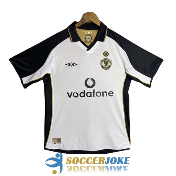 shirt away manchester united retro vodafone 2001-2002
