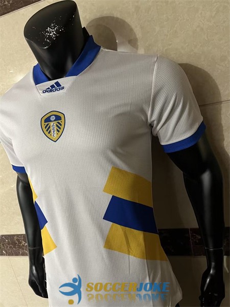 shirt leeds united white blue yellow special edition icon player version 2022-2023<br /><span class=