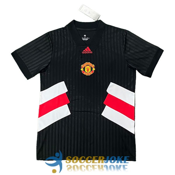 shirt manchester united black red white special edition icon 2022-2023 [EX23-4-4-273]