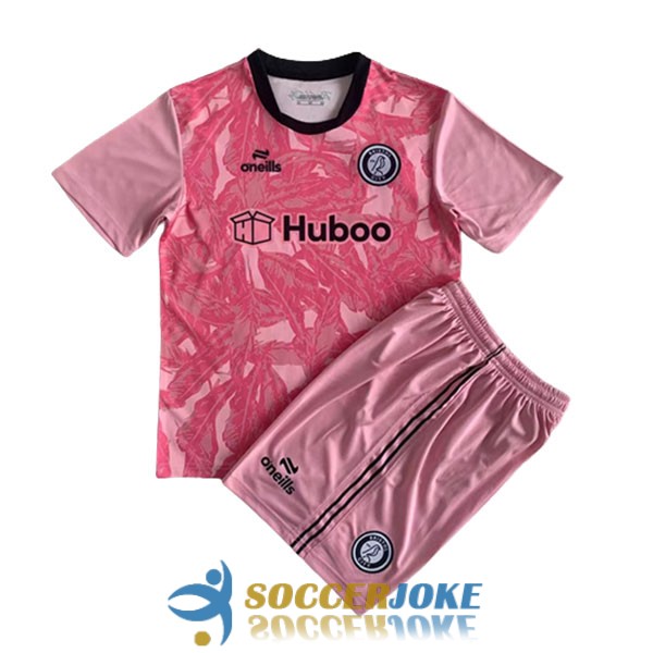 shirt pink bristol city kid goalkeeper 2022-2023