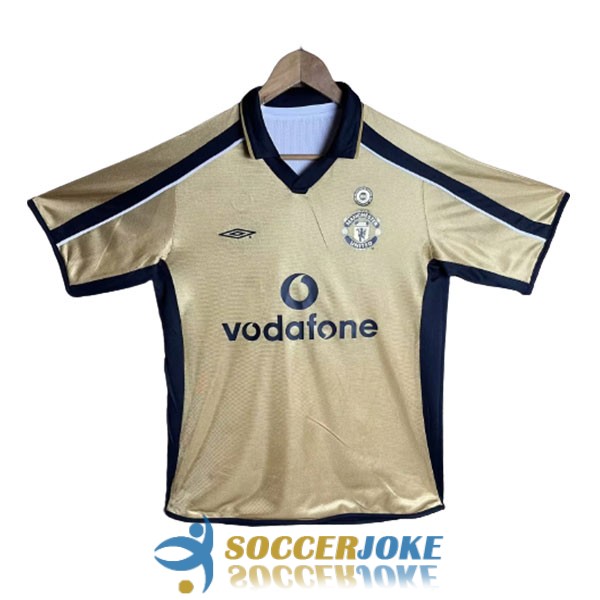 shirt third manchester united retro vodafone 2001-2002