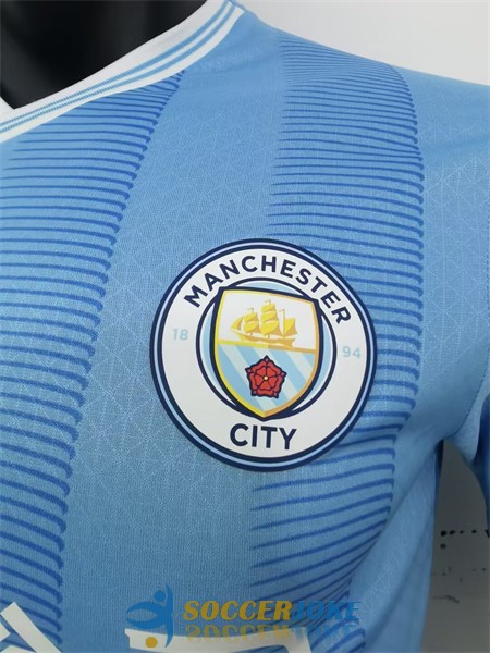 shirt home player version manchester city 2023-2024