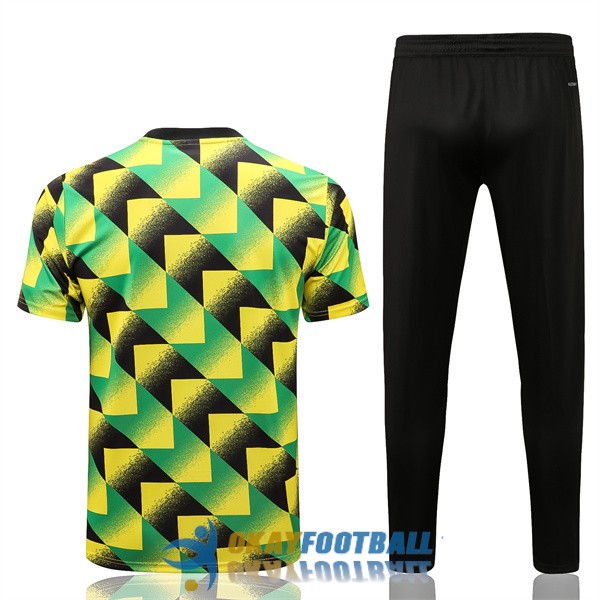 shirt arsenal green black yellow training kit 2022-2023