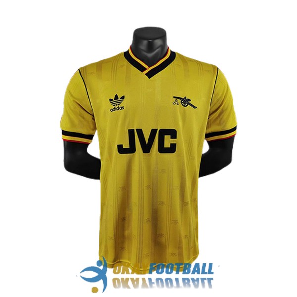 shirt away arsenal retro jvc 1986-1988