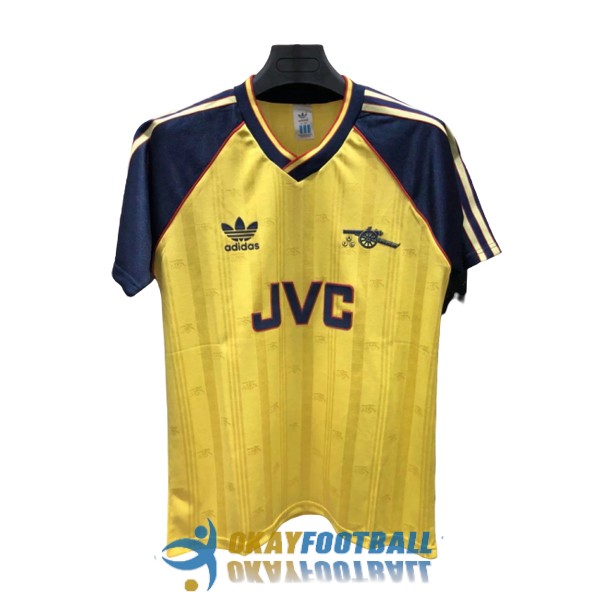 shirt away arsenal retro jvc 1988-1990