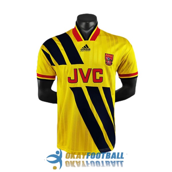 shirt away arsenal retro jvc 1993-1994