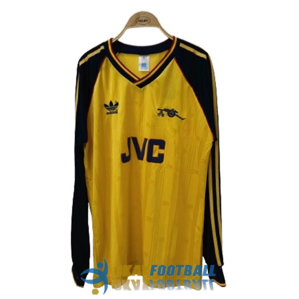 shirt away arsenal retro long sleeve 1988-1990