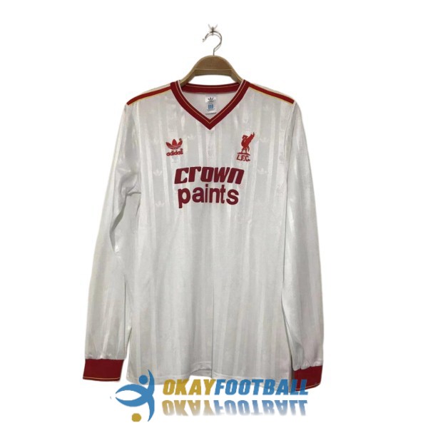 shirt away liverpool retro crown paints long sleeve 1986-1987
