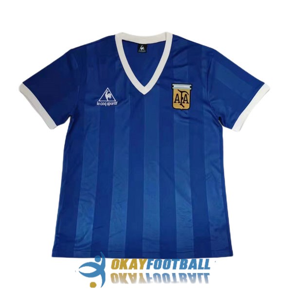 shirt away world cup argentina retro 1986