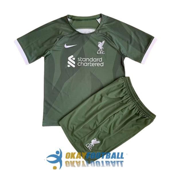 shirt green liverpool kid goalkeeper 2023-2024