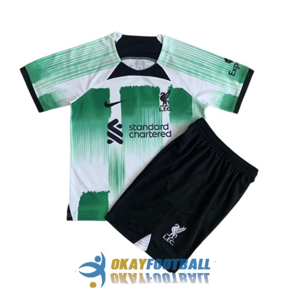shirt green white liverpool kid special edition 2023-2024