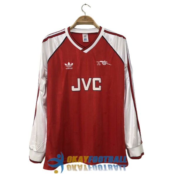 shirt home arsenal retro long sleeve 1988-1989