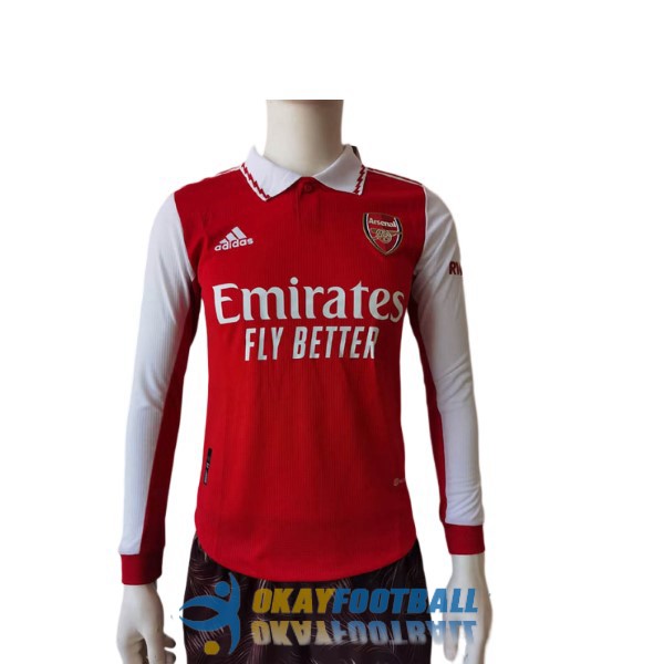 shirt home player version arsenal long sleeve 2022-2023