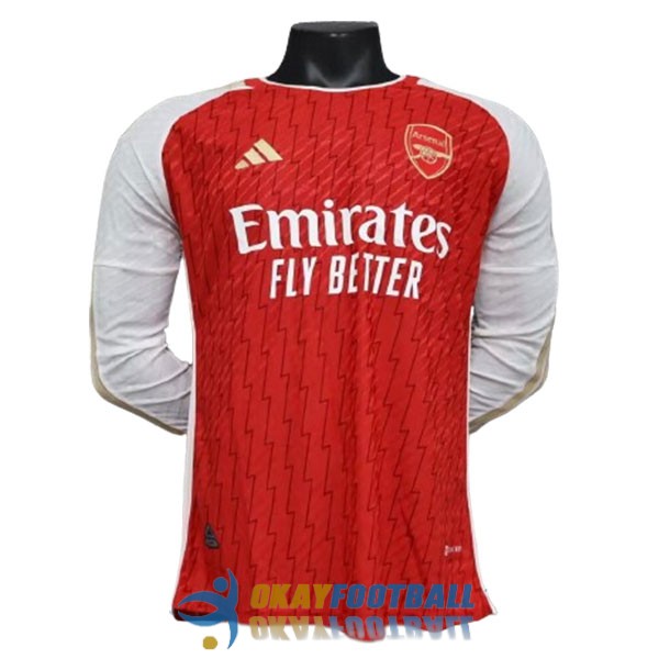 shirt home player version arsenal long sleeve 2023-2024